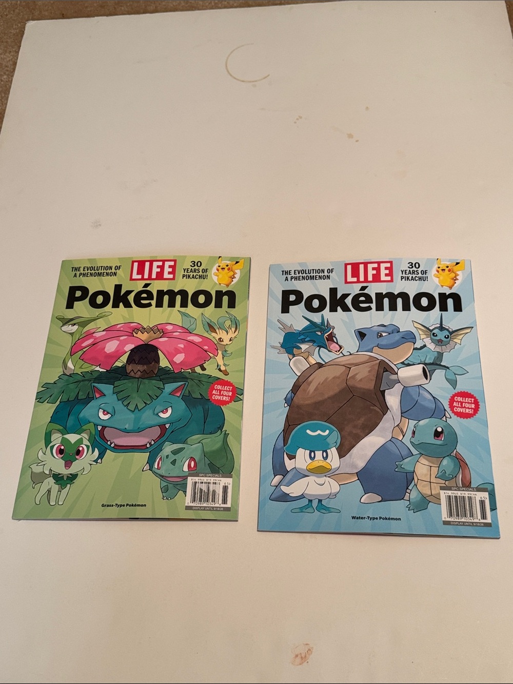 Pokémon Kids Magazine - Green & Blue Cover Set